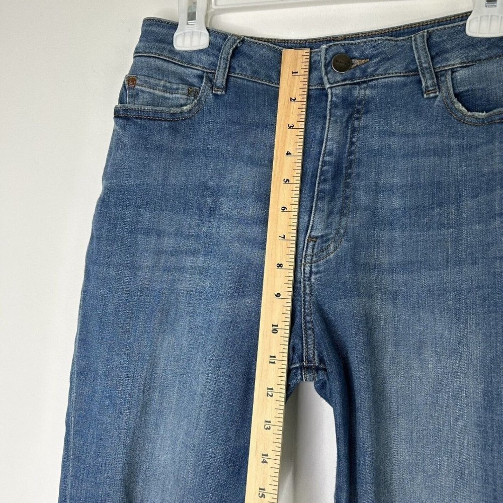 Warp and Weft Straight Crop Jeans Womens Size 30 High Rise Dip Dye - Picture 7 of 12